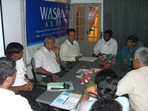 Stakeholders getting together to discuss in the WASPA Learning Alliance
